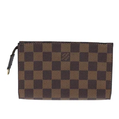 Pre-owned Louis Vuitton Marais Brown Canvas Clutch Bag ()