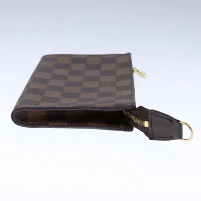 Pre-owned Louis Vuitton Marais Brown Canvas Clutch Bag ()