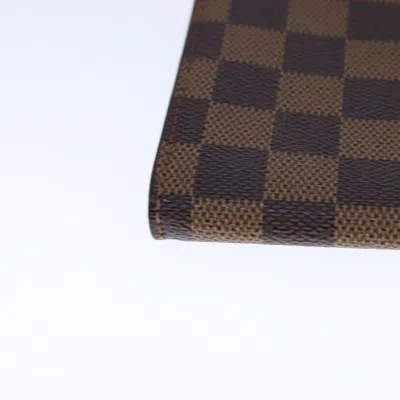 Pre-owned Louis Vuitton Marais Brown Canvas Clutch Bag ()