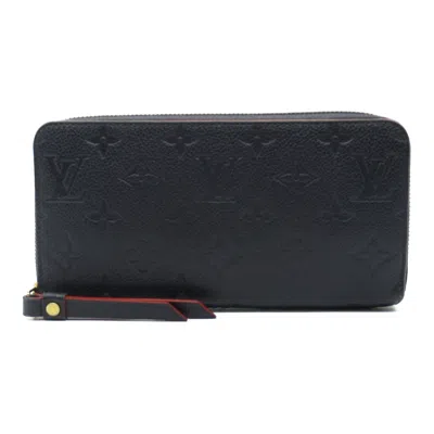 Pre-owned Louis Vuitton Marine Rouge Navy Monogram Empreinte Long Wallet (bi-fold) ()