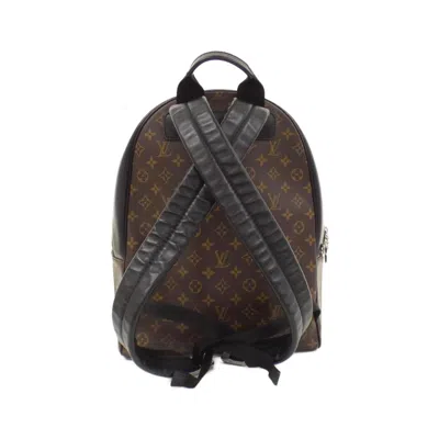 Pre-owned Louis Vuitton Marron Coated Canvas Backpack ()