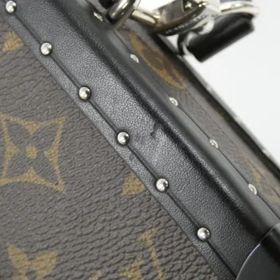 Pre-owned Louis Vuitton Marron Coated Canvas Chain/shoulder Wallet ()