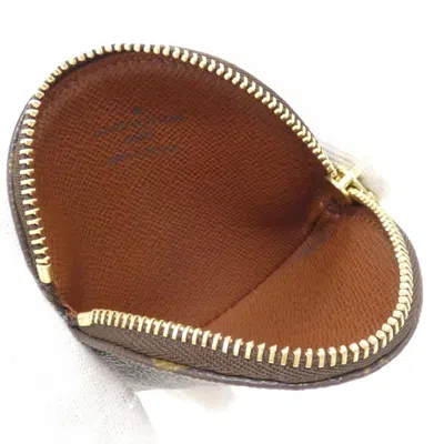Pre-owned Louis Vuitton Marron Coated Canvas Coin Purse/coin Case () In Brown