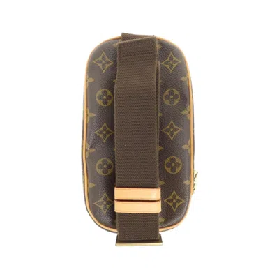 Pre-owned Louis Vuitton Marron Coated Canvas Pochette Shoulder Bag ()
