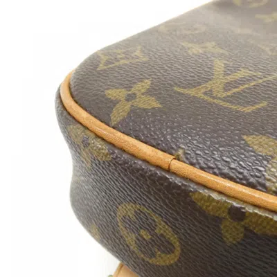 Pre-owned Louis Vuitton Marron Coated Canvas Pochette Shoulder Bag ()