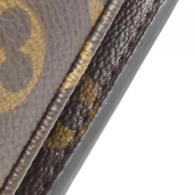 Pre-owned Louis Vuitton Marron Coated Canvas Pochette Shoulder Bag ()