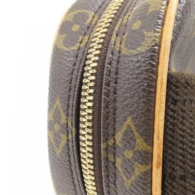 Pre-owned Louis Vuitton Marron Coated Canvas Pochette Shoulder Bag ()