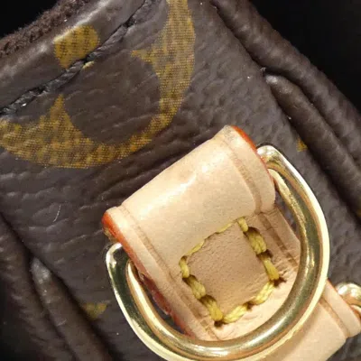 Pre-owned Louis Vuitton Marron Coated Canvas Pochette Shoulder Bag ()