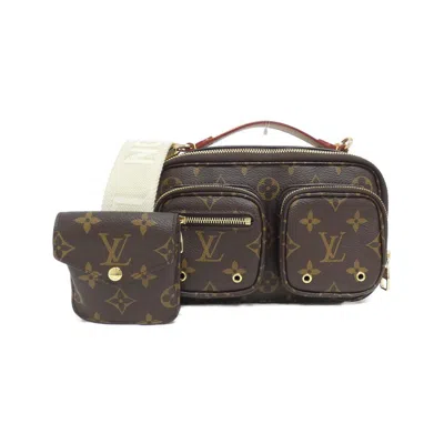 Pre-owned Louis Vuitton Marron Coated Canvas Shoulder Bag ()