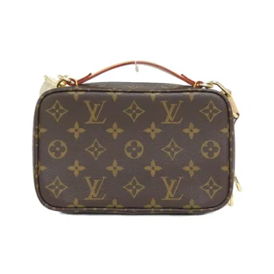 Pre-owned Louis Vuitton Marron Coated Canvas Shoulder Bag ()