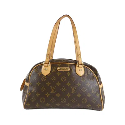 Pre-owned Louis Vuitton Marron Coated Canvas Shoulder Bag ()