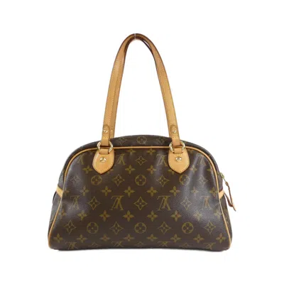 Pre-owned Louis Vuitton Marron Coated Canvas Shoulder Bag ()