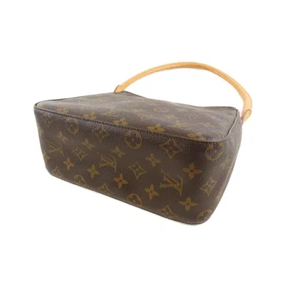 Pre-owned Louis Vuitton Marron Coated Canvas Shoulder Bag ()