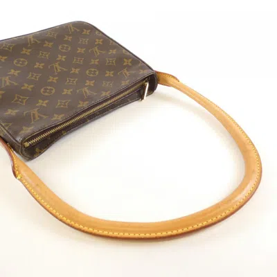 Pre-owned Louis Vuitton Marron Coated Canvas Shoulder Bag ()