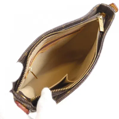 Pre-owned Louis Vuitton Marron Coated Canvas Shoulder Bag ()
