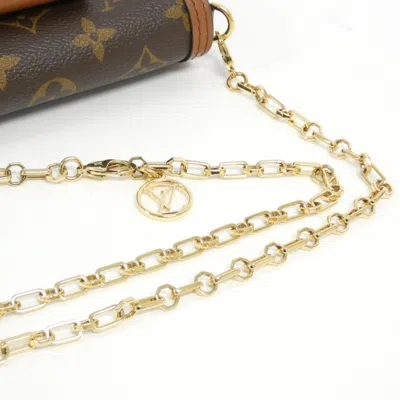 Pre-owned Louis Vuitton Marron Coated Canvas Shoulder Bag ()