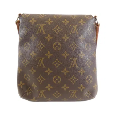 Pre-owned Louis Vuitton Marron Coated Canvas Shoulder Bag ()