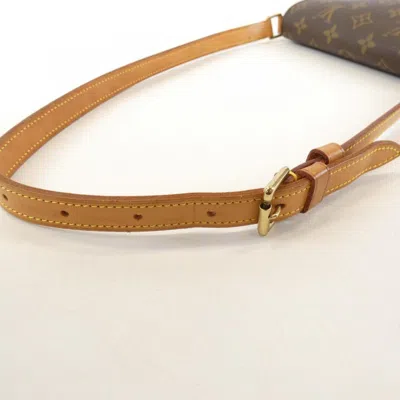 Pre-owned Louis Vuitton Marron Coated Canvas Shoulder Bag ()