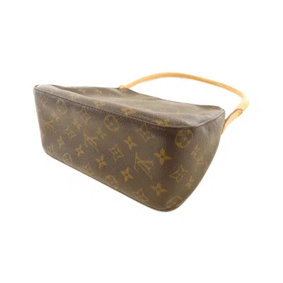 Pre-owned Louis Vuitton Marron Coated Canvas Shoulder Bag ()