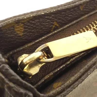 Pre-owned Louis Vuitton Marron Coated Canvas Shoulder Bag ()