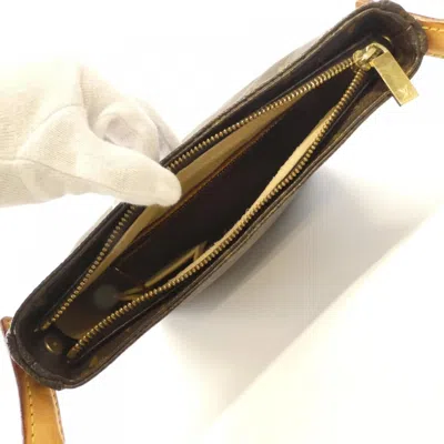 Pre-owned Louis Vuitton Marron Coated Canvas Shoulder Bag ()