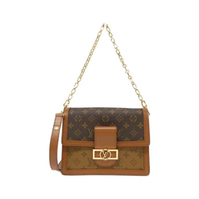 Pre-owned Louis Vuitton Marron Coated Canvas Shoulder Bag ()