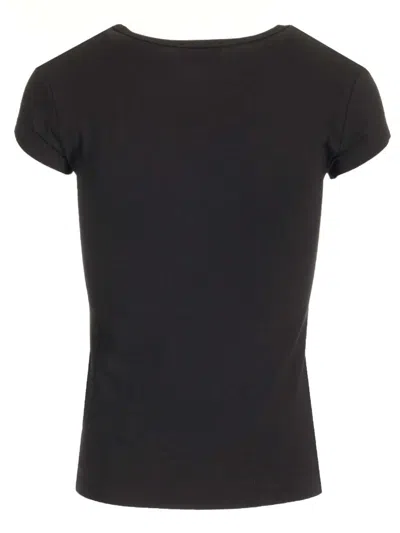 Diesel Black Cotton T-shirt In Black