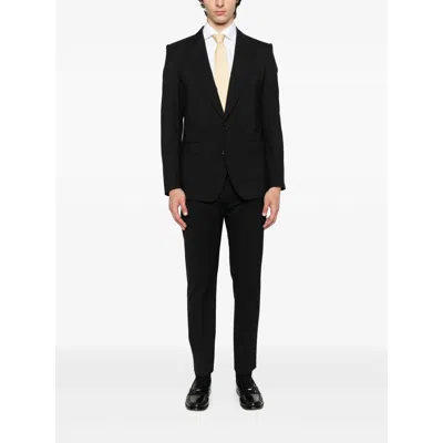 Pt Torino Pant Wool Stretch Front Pleats In Black