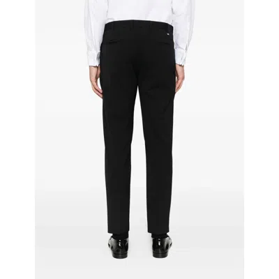 Pt Torino Pant Wool Stretch Front Pleats In Black