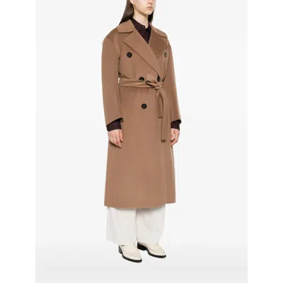 S Max Mara Brown Coats In Brown