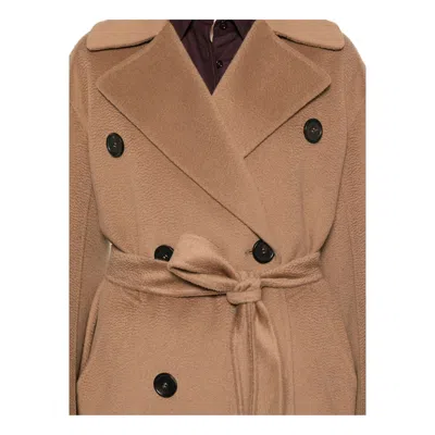 S Max Mara Brown Coats In Brown
