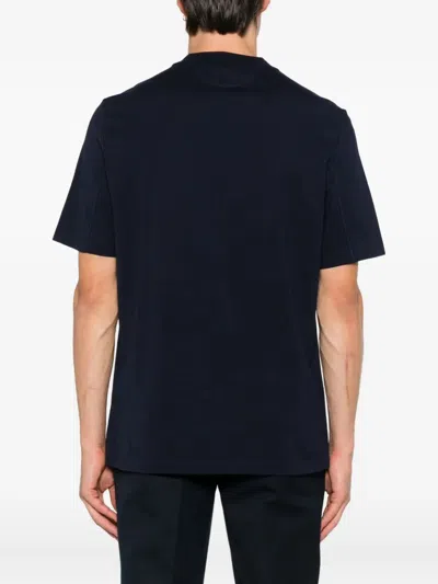 Brunello Cucinelli Cotton Jersey Crew Neck T-shirt With Logo Clothing