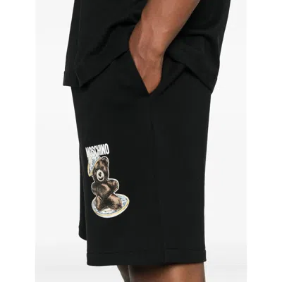 Moschino Cotton Pants In Black