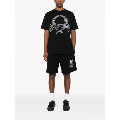 Moschino Cotton Pants In Black