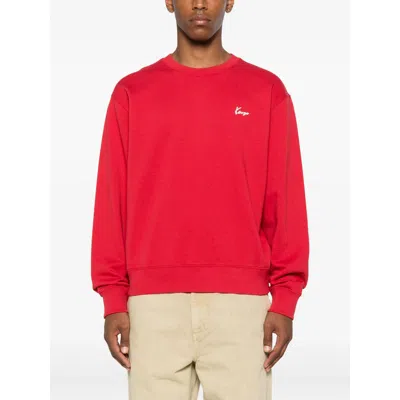 Kenzo Graphic Back Print Crewneck Sweater In Red