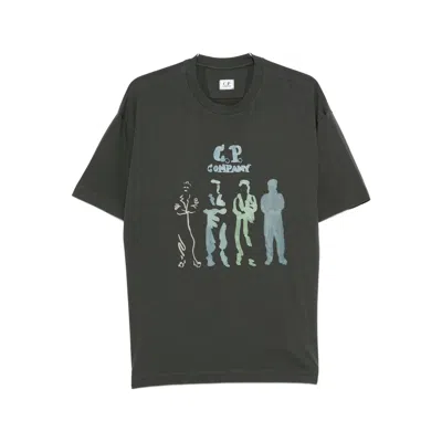 C.p. Company Mens Cp Company Sailors Graphic-print Short-sleeve Cotton T-shirt In Green