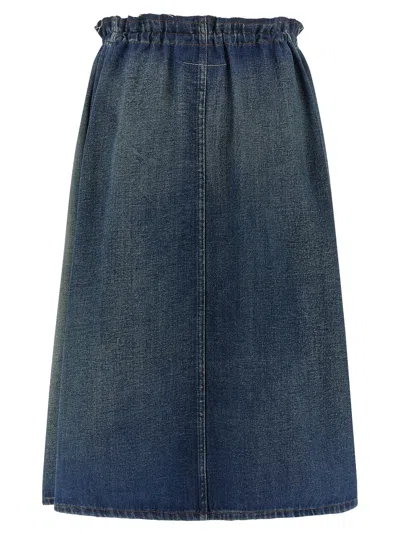 Mm6 Maison Margiela Denim Skirt Skirts Blue In Blue