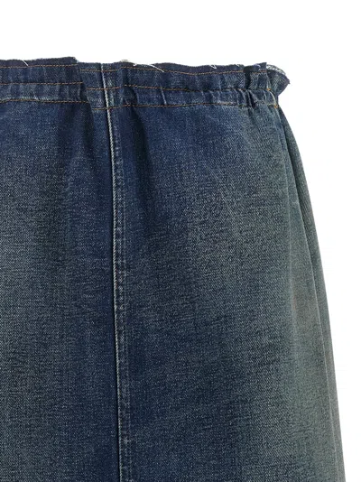 Mm6 Maison Margiela Denim Skirt Skirts Blue In Blue
