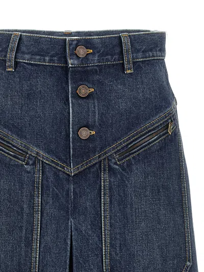 Chloé Denim Skirt Skirts Blue In Orange