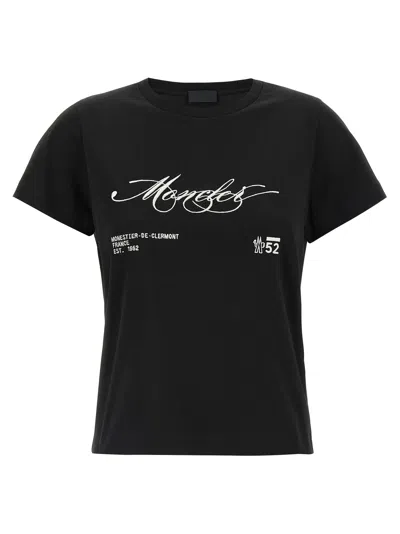 Moncler Logo T-shirt Clothing In Black