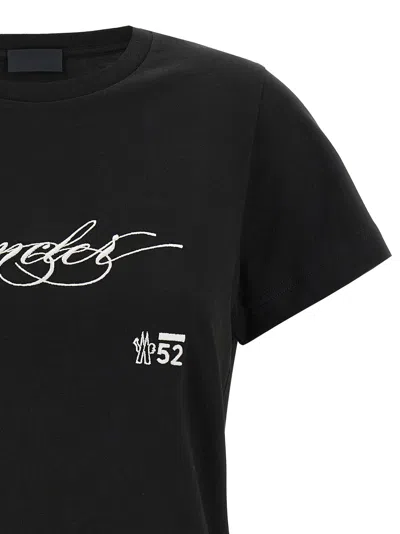 Moncler Logo T-shirt Clothing In Black