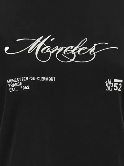 Moncler Logo T-shirt Clothing In Black