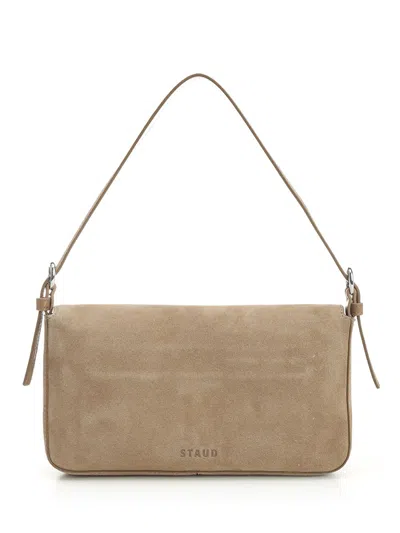 Staud Gray Tote Bags In Neutral