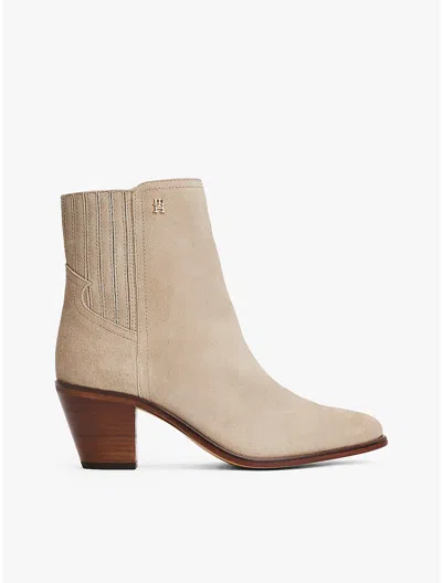 Tommy Hilfiger Suede Western Chelsea Boot