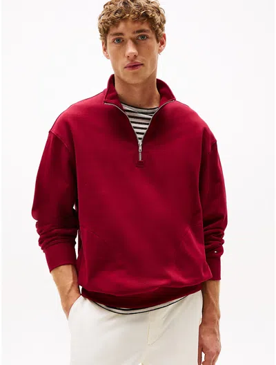 Tommy Hilfiger Stretch Poplin Pull In Red