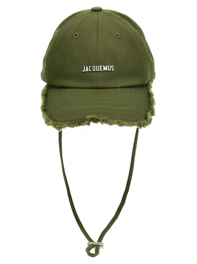 Jacquemus La Casquette Artichaut Hats Green In Green