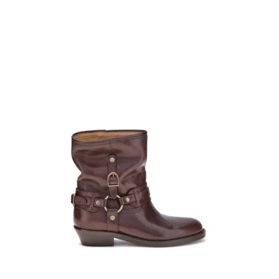 Isabel Marant Round Toe Ankle Boots