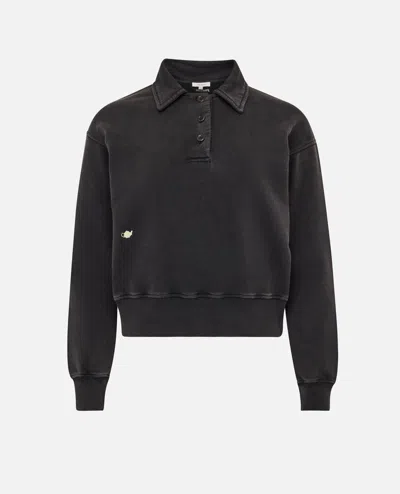 Jw Anderson Polo Sweatshirt In Black