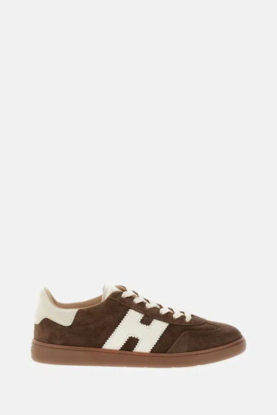 Hogan Low-top Suede Sneakers With Contrasting Stripe