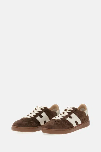 Hogan Low-top Suede Sneakers With Contrasting Stripe